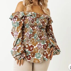 Hayden floral Ruffled Blouse